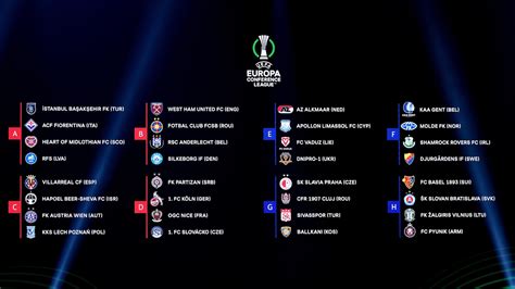 europa conference league fixtures